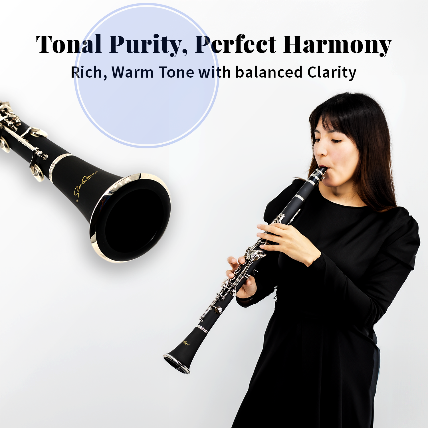 StarQuest Bb Clarinet | ABS Body, 17 Nickel Keys, Case & Reed