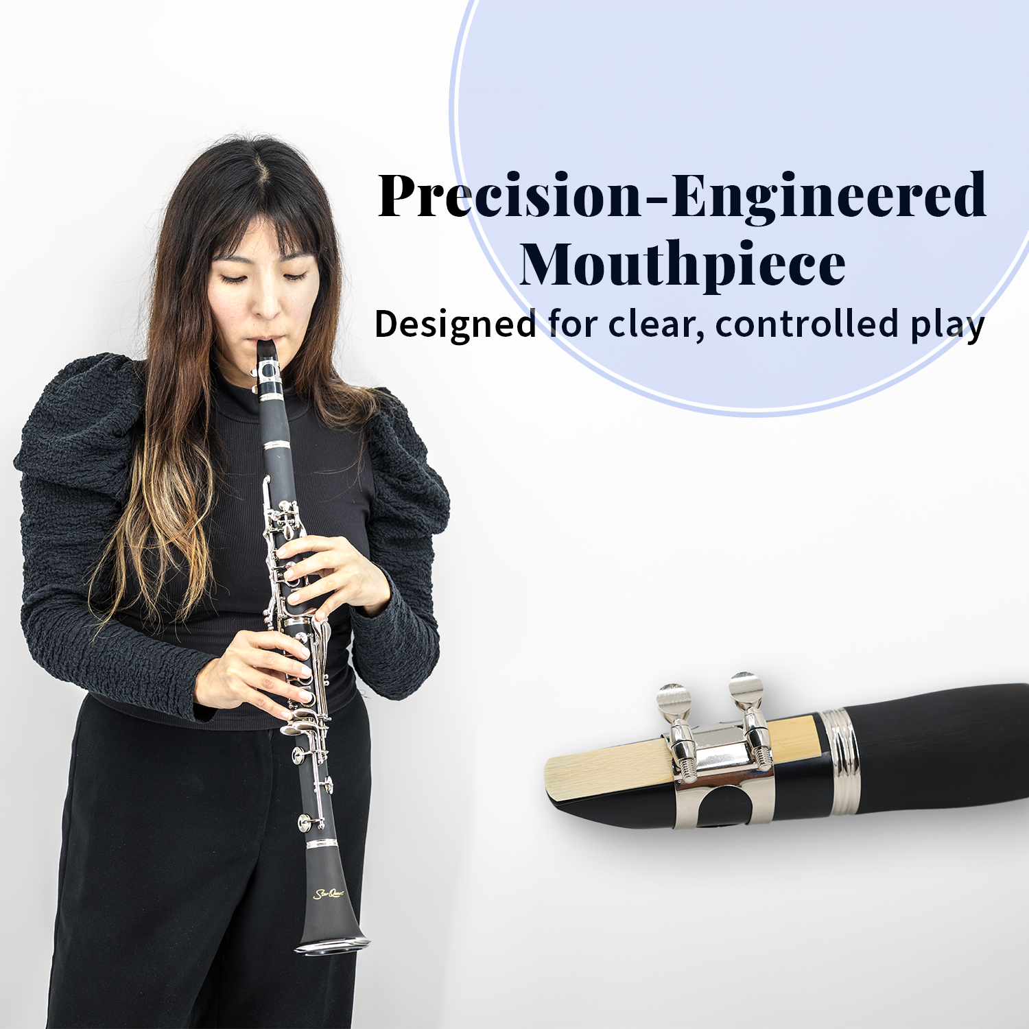 StarQuest Bb Clarinet | ABS Body, 17 Nickel Keys, Case & Reed