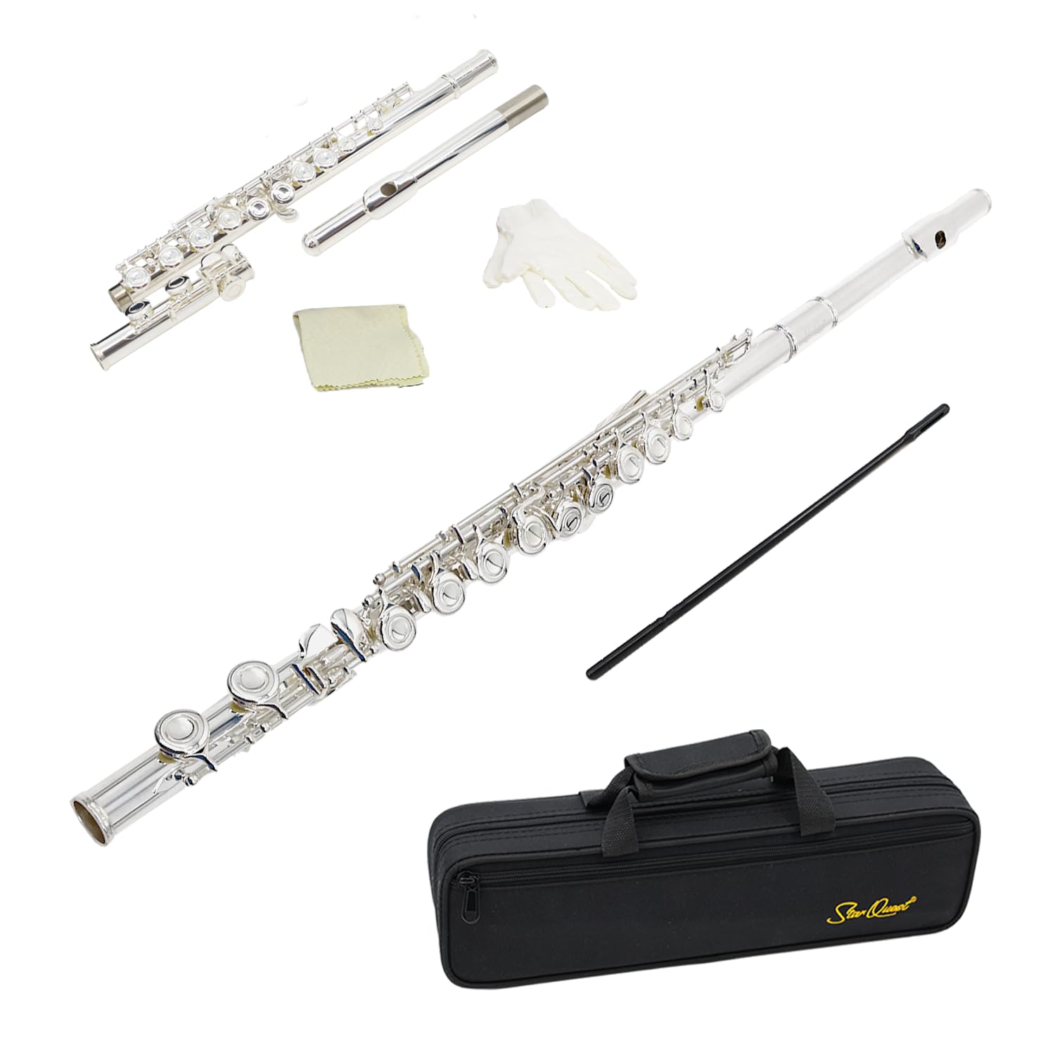 StarQuest Silver-Plated C Flute | Closed-Hole with Case